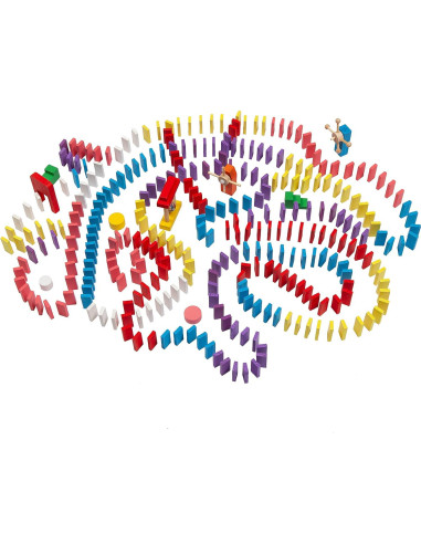 Juego de Dominó Wondertoys 600 Piezas Madera Educativo