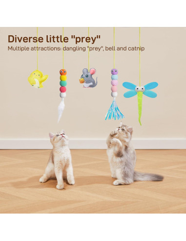 Juguetes Interactivos para Gatos Potaroma 5 Pcs Ajustables