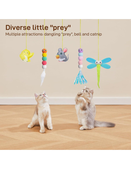 Juguetes Interactivos para Gatos Potaroma 5 Pcs Ajustables