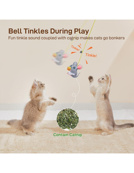 Juguetes Interactivos para Gatos Potaroma 5 Pcs Ajustables