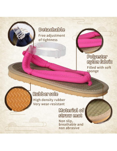 Zapatos Clog Unisex Toyep Cosplay Oshitari Rosa 27.1cm 2