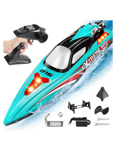 Barco RC BEZGAR HJ816 47.5 cm 55 KMH Verde Impermeable