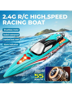 Barco RC BEZGAR HJ816 47.5 cm 55 KMH Verde Impermeable 2