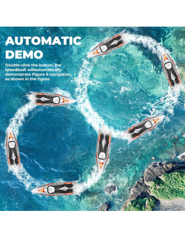 Barco RC BEZGAR HJ816 47.5 cm 55 KMH Impermeable