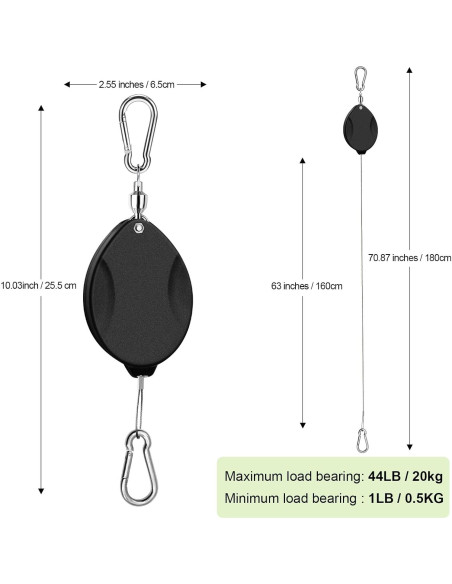 Soporte Retráctil para Plantas ZUZUAN 3 Pcs Alta Resistencia