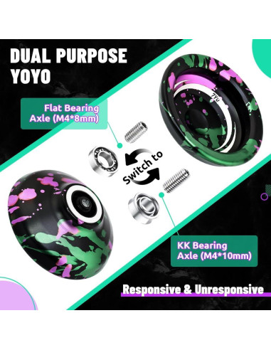 Yoyo X8 Profesional para Niños 8-12 Años con Estuche