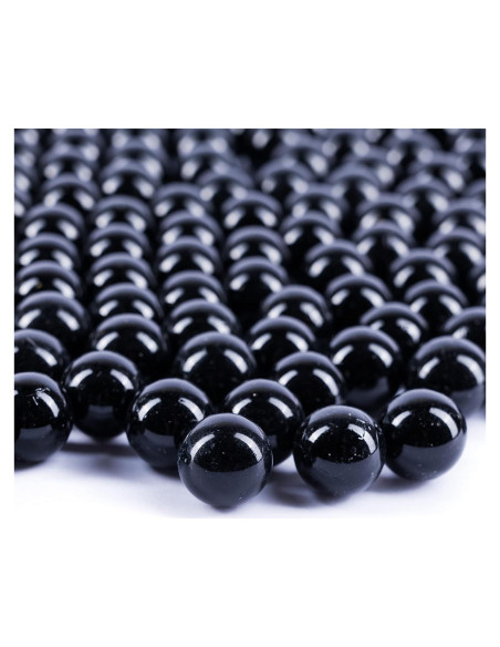 Esferas de Vidrio Negras Galashield 1kg - 80 Piezas Decorativas
