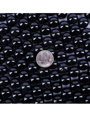 Esferas de Vidrio Negras Galashield 1kg - 80 Piezas Decorativas