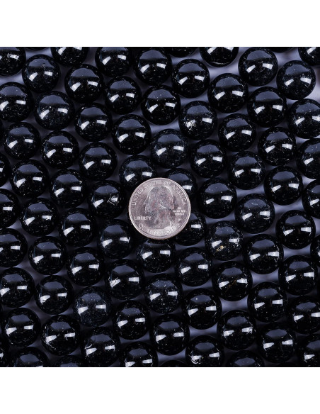 Esferas de Vidrio Negras Galashield 1kg - 80 Piezas Decorativas