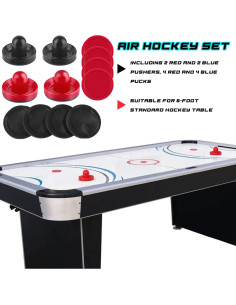 Empujadores y Pucks de Air Hockey Inscool 4 Empujadores 8 Pucks 2