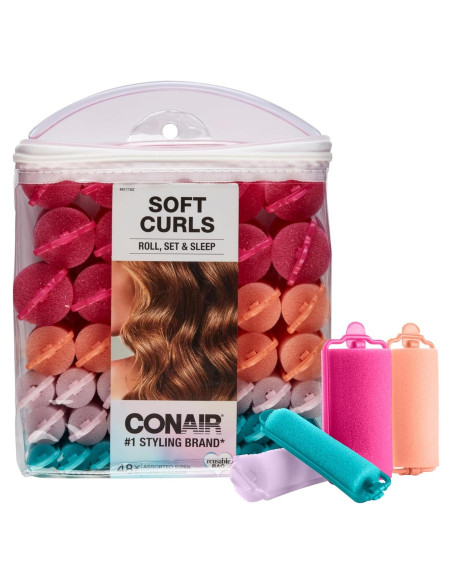 Rulos de Espuma Conair - 48 Unidades Multi-Tamaño