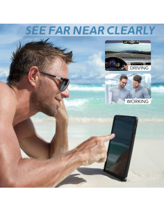 Gafas de lectura bifocal Missfive 2.0x con protección UV 2