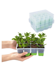 Kit de Bandejas de Inicio de Plántulas Backyard Expressions - 5 Bandejas de 60 Celdas