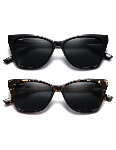 Gafas de lectura solar LKEYE estilo gato ojo 3.0D