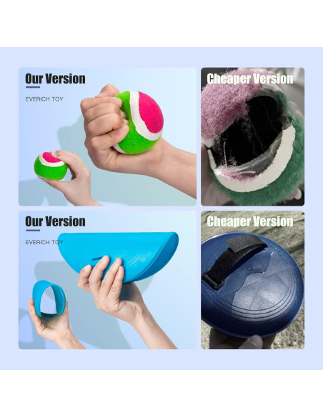 Juego de Lanzar y Atrapar EVERICH 4 Palas y 4 Pelotas