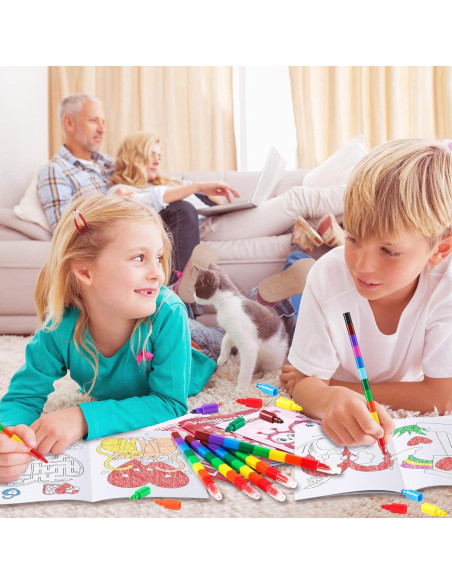 BenLouis 24 Libros de Colorear Mini para Niños - San Valentín