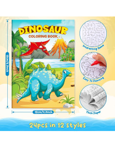 BenLouis 24 Libros de Colorear Dinosaurios para Niños 2