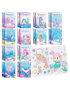 BenLouis 24 Libros de Colorear Sirena para Niños