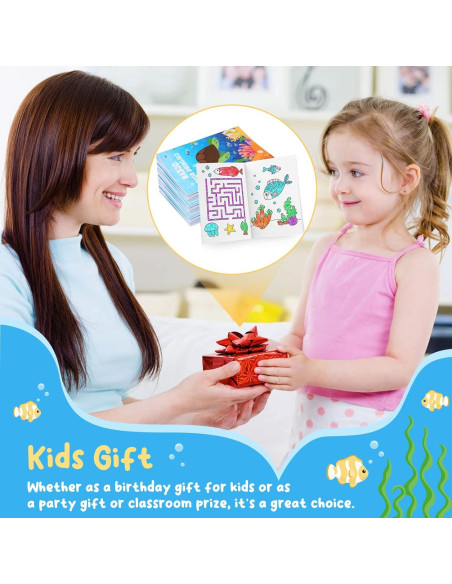 BenLouis 24 Libros de Colorear Océano para Niños