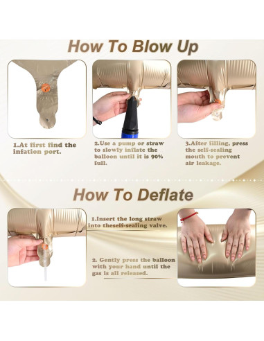 Globo de Número 7 Isndare 101,6 cm Oro Metálico para Fiestas