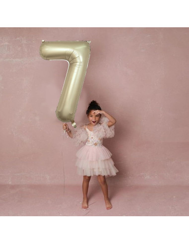 Globo de Número 7 Isndare 101,6 cm Oro Metálico para Fiestas