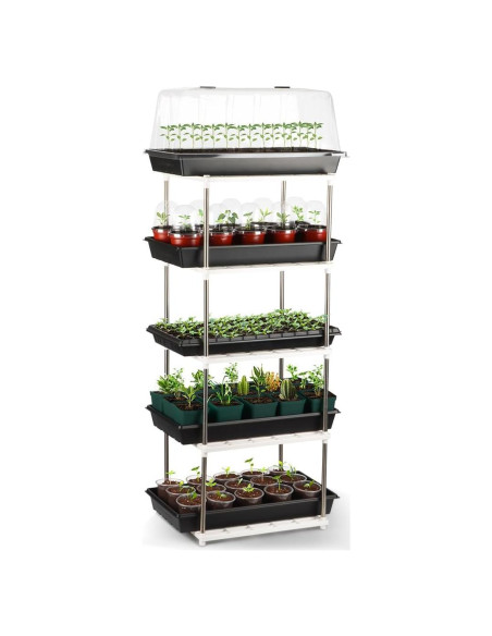 Estante para Plantas RooTrimmer 5 Niveles Blanco 87.9 cm