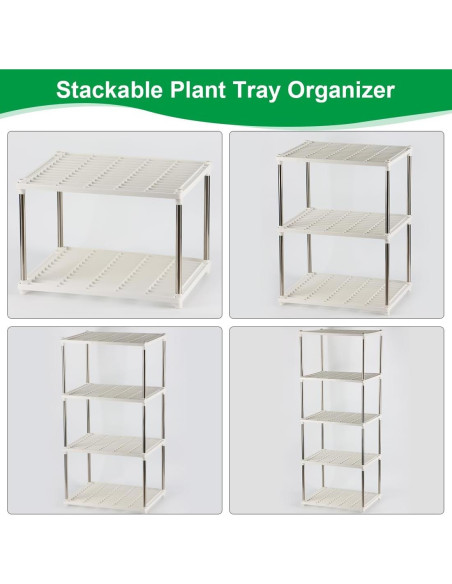 Estante para Plantas RooTrimmer 5 Niveles Blanco 87.9 cm