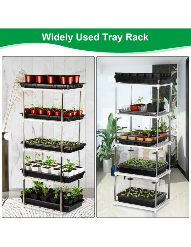 Estante para Plantas RooTrimmer 5 Niveles Blanco 87.9 cm