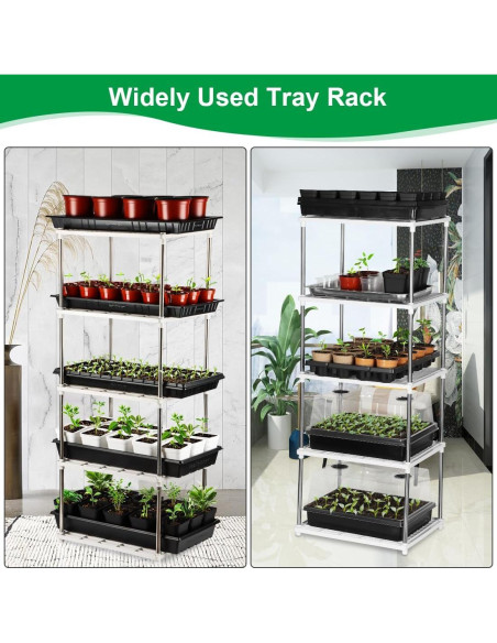 Estante para Plantas RooTrimmer 5 Niveles Blanco 87.9 cm