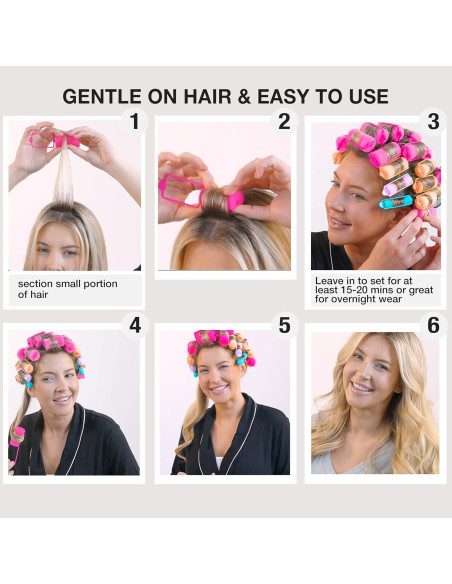 Rulos de Espuma Conair - 48 Unidades Multi-Tamaño