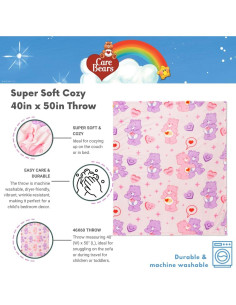 Manta Care Bears Franco 101,6x127 cm Ultra Suave 2