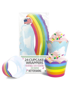 Fundas para Cupcake Confetti Couture 24 Piezas Arcoíris