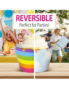 Fundas para Cupcake Confetti Couture 24 Piezas Arcoíris 2