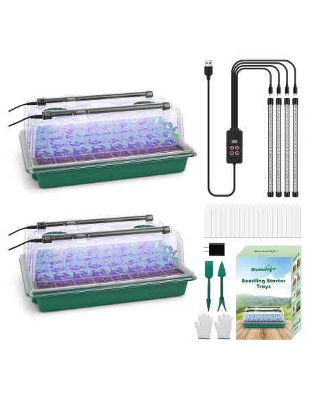 Bandeja de Inicio de Semillas BlumWay 80 Celdas con Luz