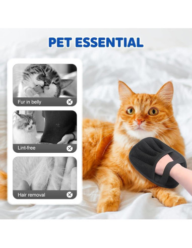 Guantes Quitapelos para Mascotas Genérico 2 Pcs Reutilizables