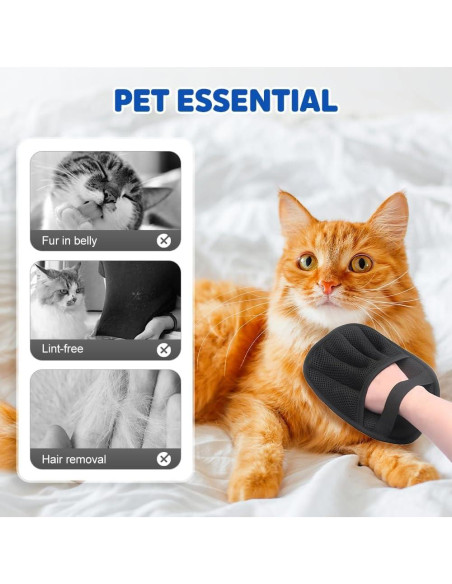 Guantes Quitapelos para Mascotas Genérico 2 Pcs Reutilizables