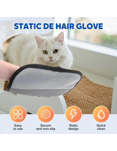 Guantes Quitapelos para Mascotas Genérico 2 Pcs Reutilizables