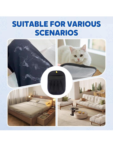 Guantes Quitapelos para Mascotas Genérico 2 Pcs Reutilizables