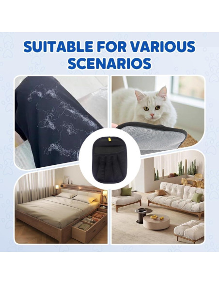 Guantes Quitapelos para Mascotas Genérico 2 Pcs Reutilizables