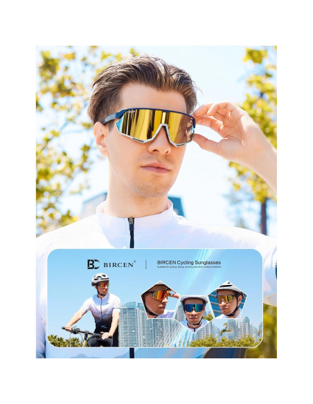 Gafas de sol BIRCEN deportivas UV400 para ciclismo y béisbol