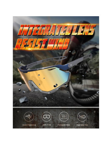 Gafas de sol BIRCEN deportivas UV400 para ciclismo y béisbol