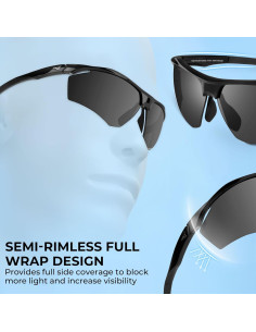 Gafas de sol polarizadas KastKing Tenmile UV para deportes 2