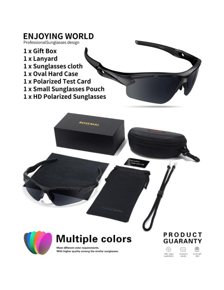 Gafas de sol deportivas Rosemal modelo 7253 UV400 TR90