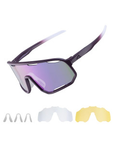 Gafas de sol fotochromáticas ROCKBROS UV400 unisex 3 lentes