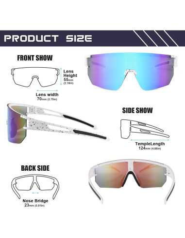 Gafas de sol WANWAN UV400 para ciclismo y deportes