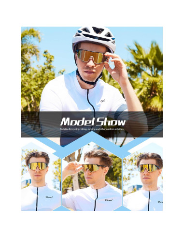 Gafas de sol BIRCEN deportivas UV400 para ciclismo y béisbol