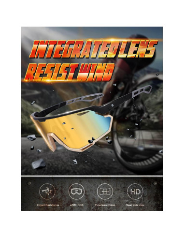 Gafas de sol BIRCEN deportivas UV400 para ciclismo y béisbol