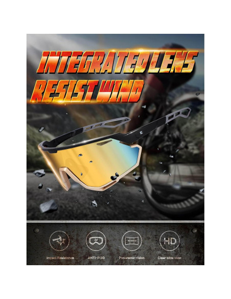 Gafas de sol BIRCEN deportivas UV400 para ciclismo y béisbol