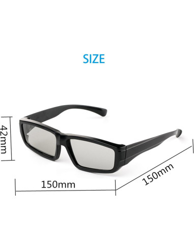 Paquete de 4 gafas 3D pasivas RealD para cine y proyectores
