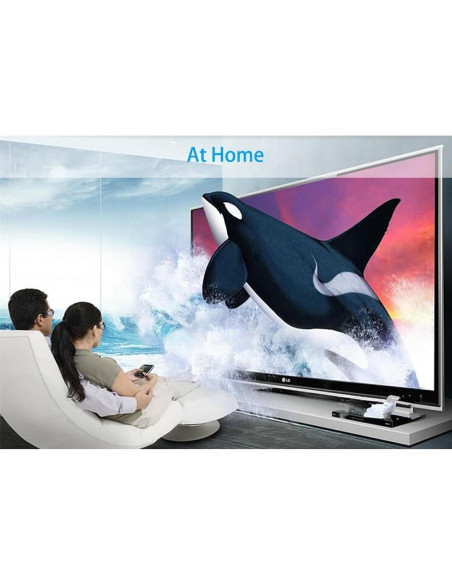 Paquete de 4 gafas 3D pasivas RealD para cine y proyectores